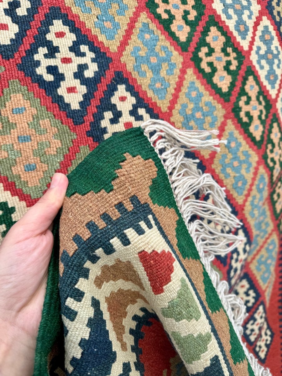 Persischer Qashqai Kelim Teppich | 1,12 m x 1,96 m
