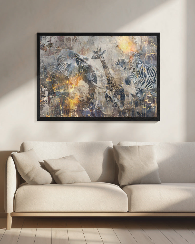 Wandbild Afrikanische Kunst Illustration Wandbild 114