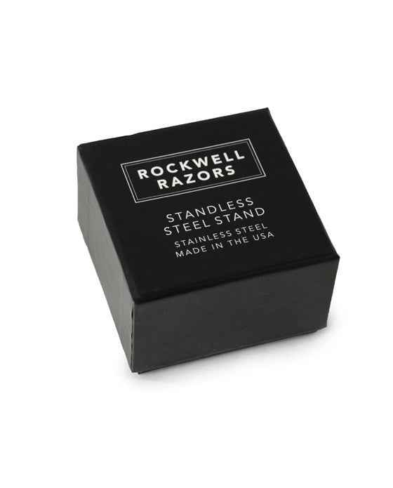 Rockwell Stainless Steel Inkwell Razor Stand - Matte Stainless