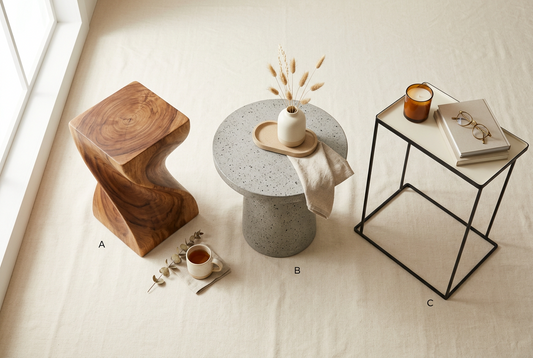 Staff Furniture Favorites — Side Tables We Love — AURABAGS SHOP, October 11, 2026