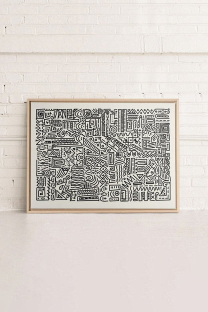 Toile - Aztèque||Canvas - Aztèque, toile imprimée