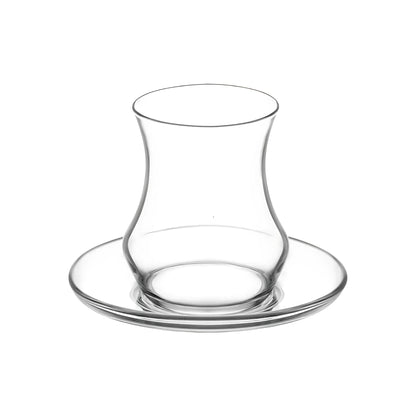 Turkish Teacup & Saucer Set 5.75 Oz - LAV EDA - Set of 12