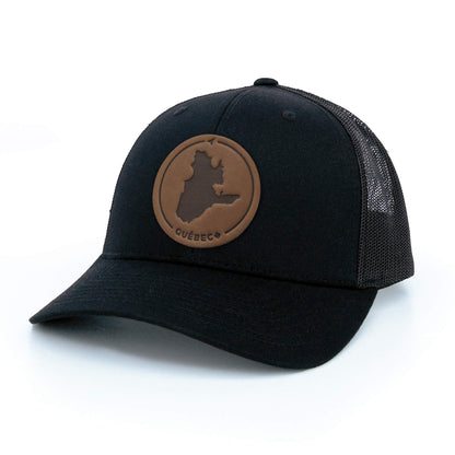 Québec Leather Patch Trucker Hat