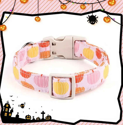Peaches and Pumpkins Dog Collar | Halloween Dog Collar