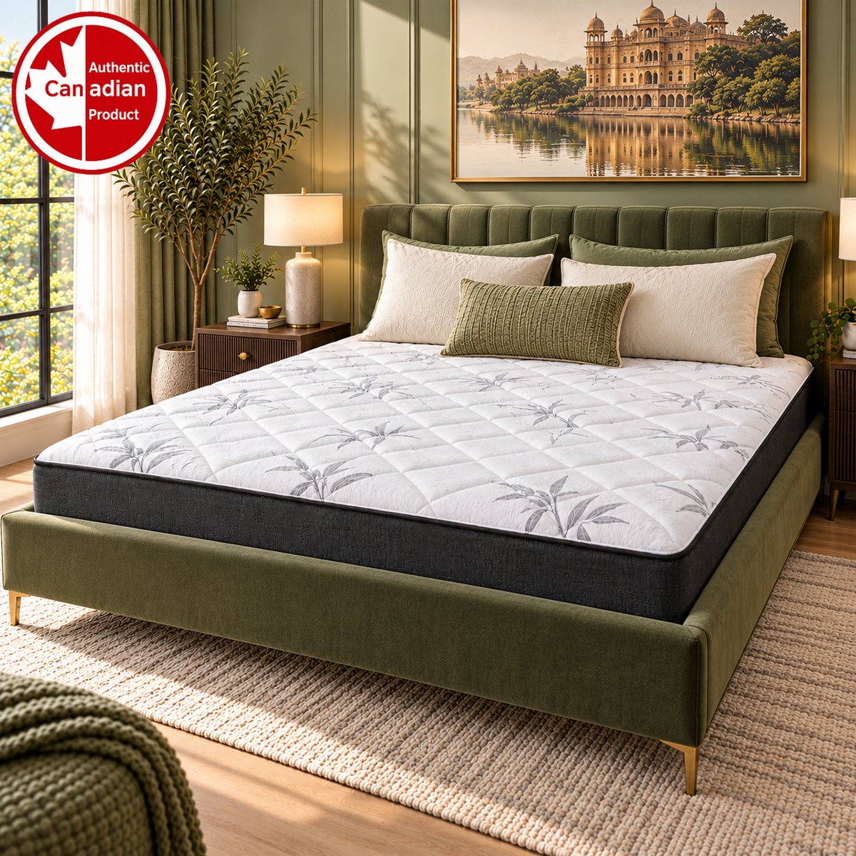 UltraFlex® DreamEasy Gel-Infused Foam Mattress with Quilted Comfort and a Soft Bamboo Cover — Made in Canada