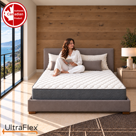 UltraFlex® INFINITY Orthopedic Soy Foam Mattress with High-Density Support, Luxury Quilting and Low Motion Transfer – Made in Canada