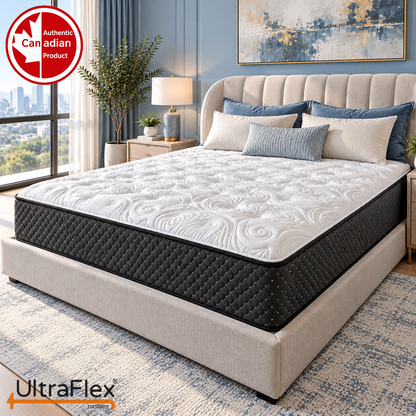 UltraFlex® IMPERIAL Orthopedic Pocket Coil Mattress with Multi-Posture Support and Quilted Foam Comfort — Made in Canada