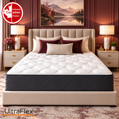 UltraFlex® INSPIRE PLUS Orthopedic Gel Memory Foam Mattress with Soy-Based Support and Quilted Comfort — Made in Canada