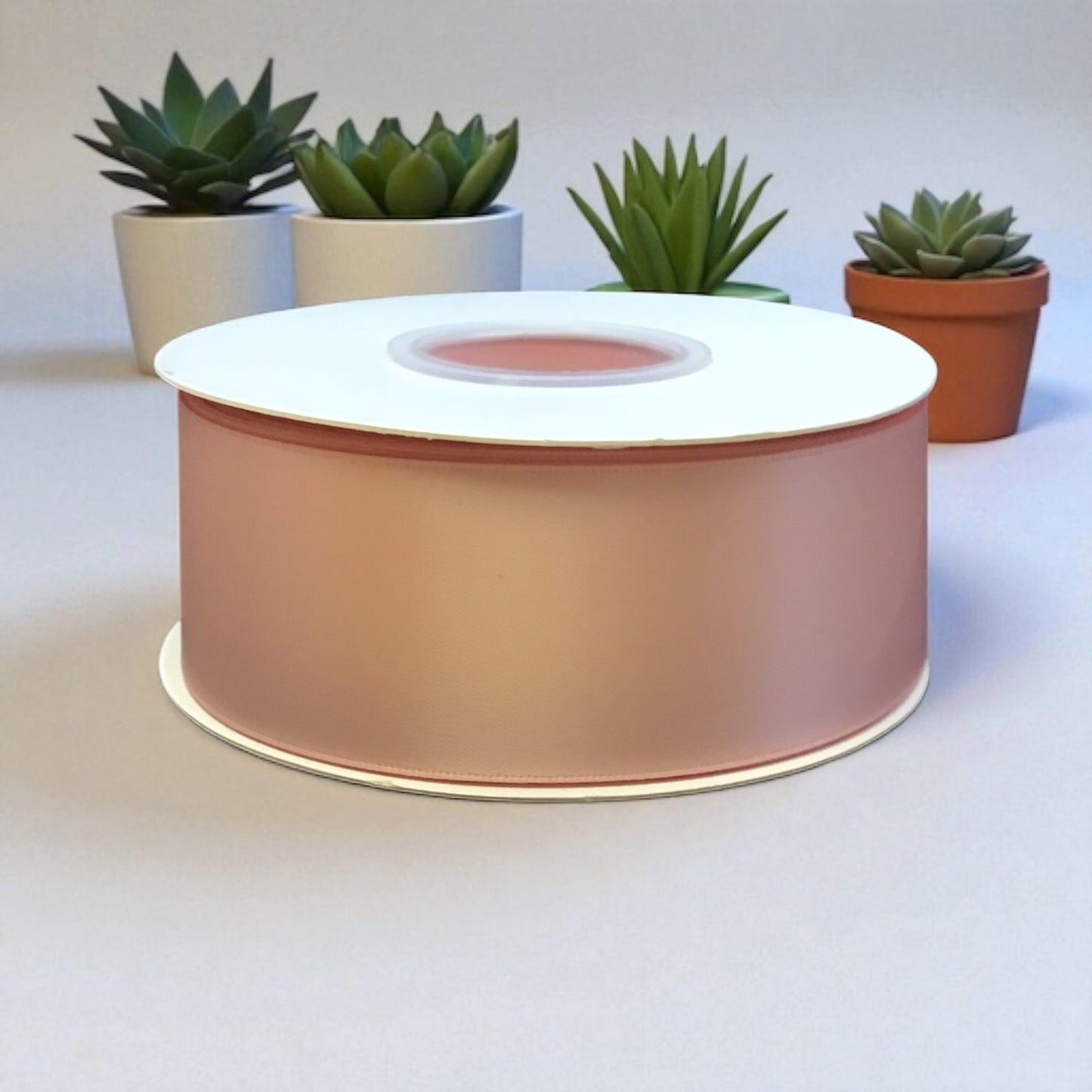 Satin Ribbon Double Face-Light Peach #203 -3.8 cm Wide