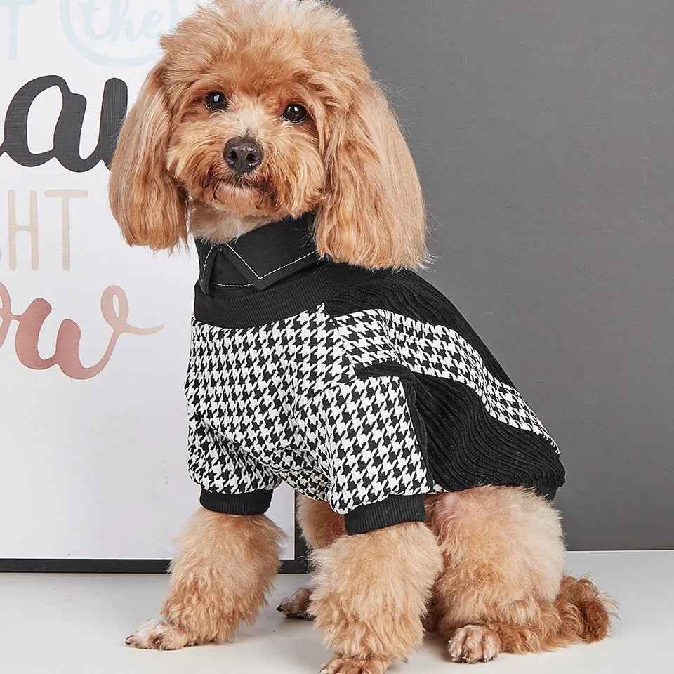 London Dog Shirt | Plaid Dog Shirt