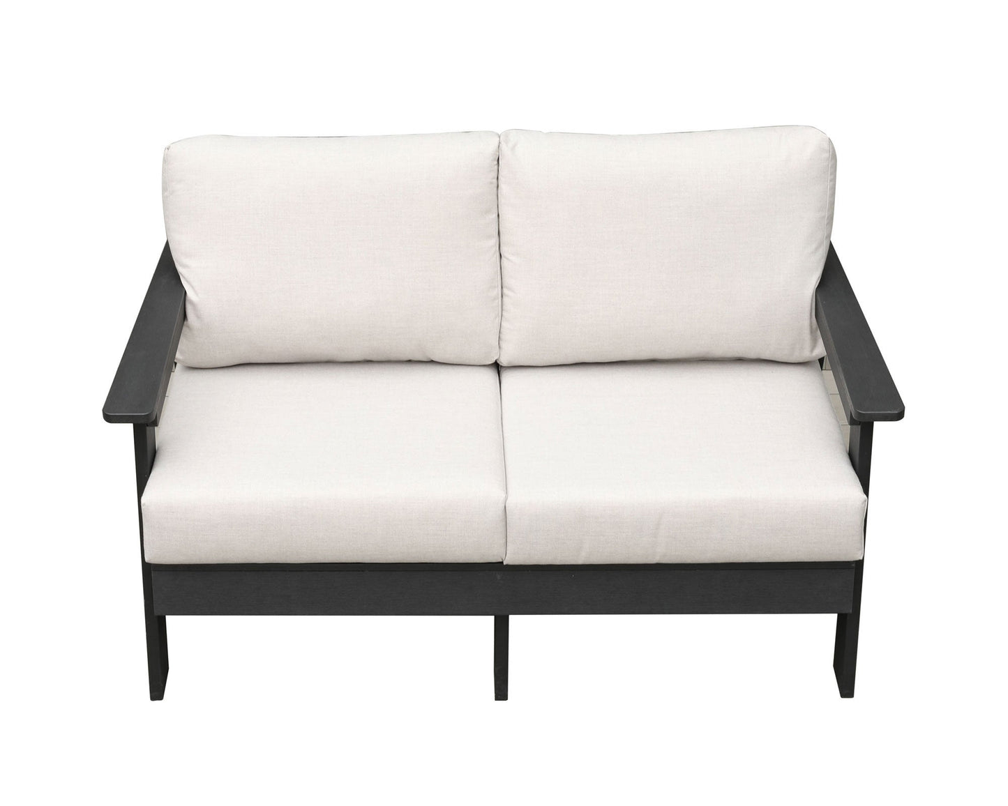 Hazelnut Polymer Loveseat with Sunbrella® Cushions - AURABAGS SHOP