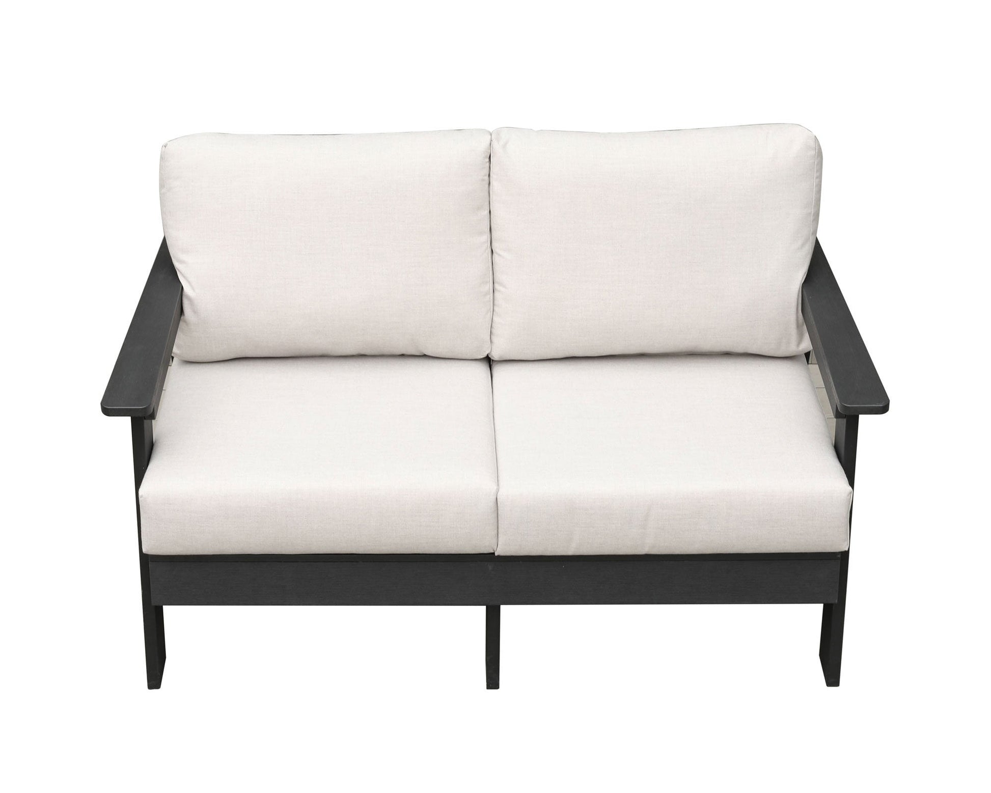 Hazelnut Polymer Loveseat with Sunbrella® Cushions - AURABAGS SHOP