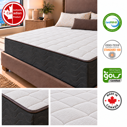 UltraFlex® INFINITY Orthopedic Soy Foam Mattress with High-Density Support, Luxury Quilting and Low Motion Transfer – Made in Canada