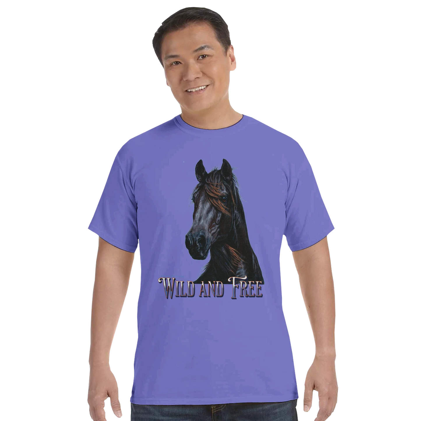 Wild and Free Comfort Colors Unisex Tee – 100% Cotton