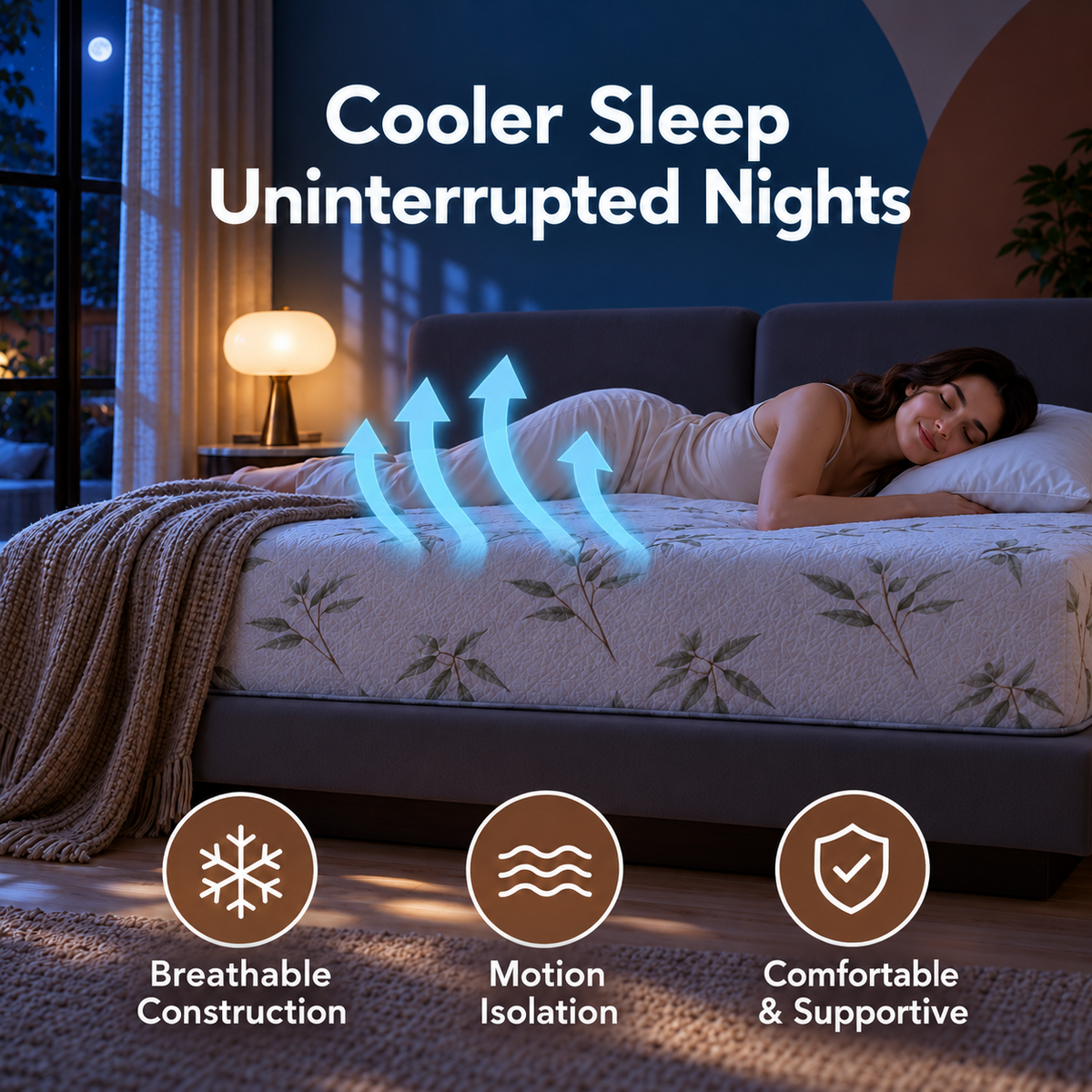 UltraFlex® SolidSleep Firm Gel Infused Foam Mattress with Reversible Comfort — Made in Canada