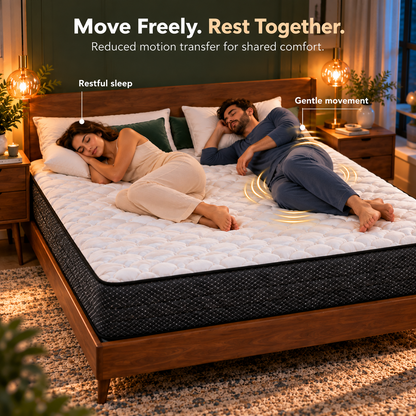 UltraFlex® PRESTIGE Medium-Firm Orthopedic Hybrid Mattress with HDCoil Support and Foam-Encased Stability — Made in Canada