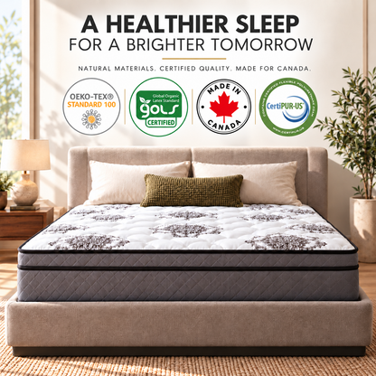 UltraFlex® OASIS Medium Firm HDCoil Hybrid Mattress with Eurotop Comfort — Made in Canada