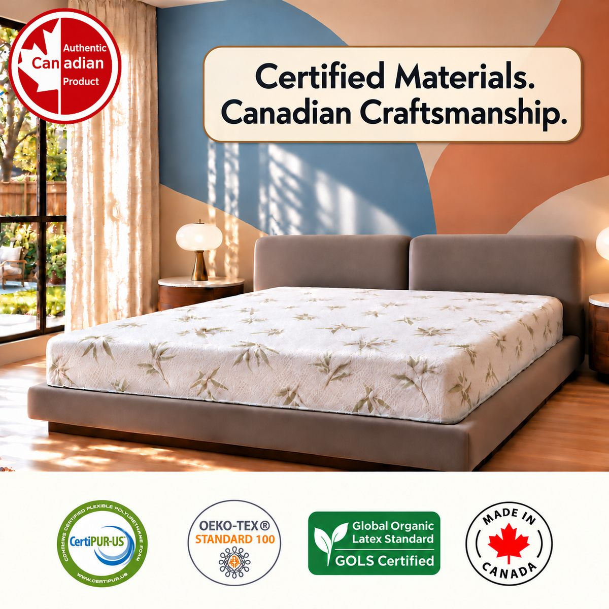 UltraFlex® SolidSleep Firm Gel Infused Foam Mattress with Reversible Comfort — Made in Canada