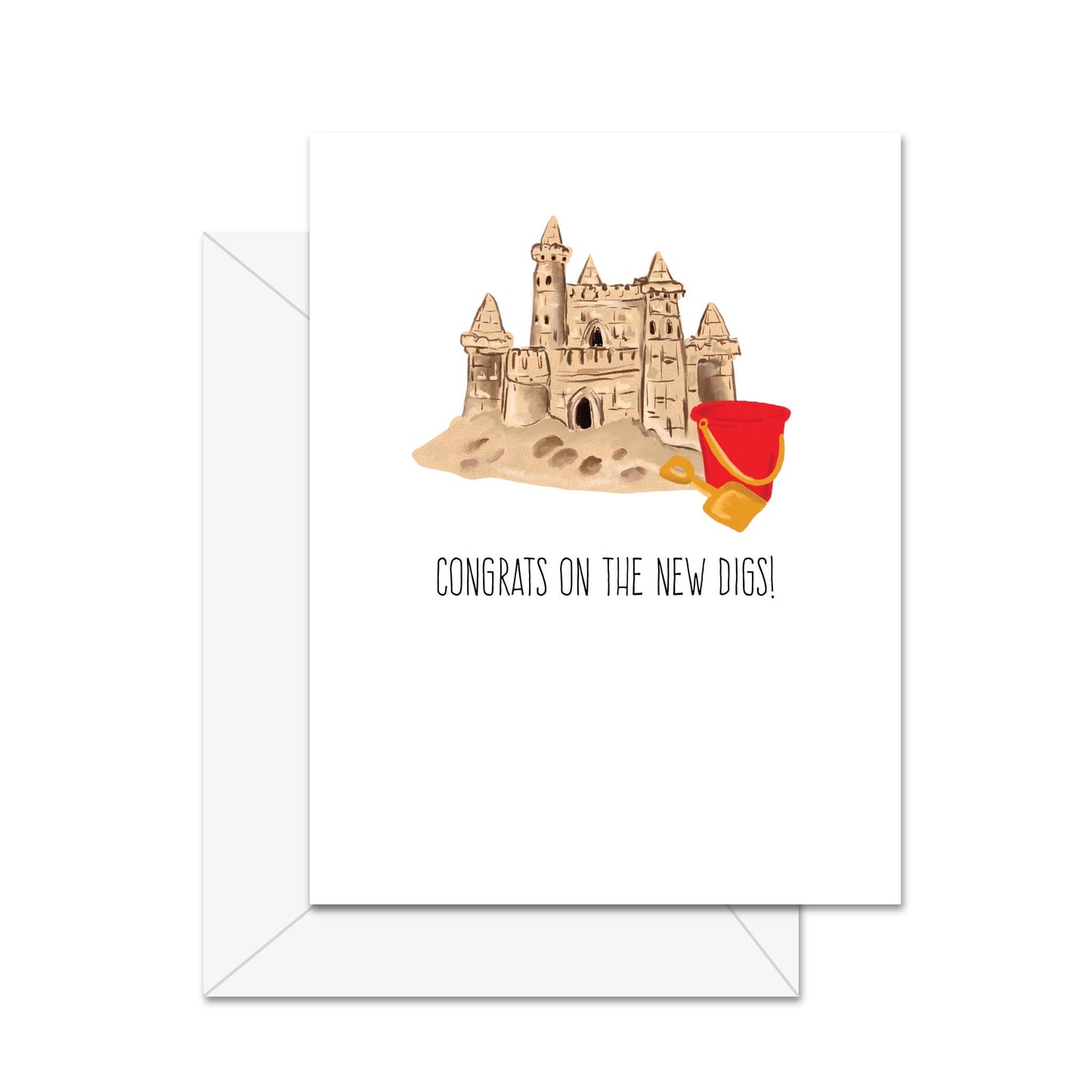 Congrats On The New Digs! - Greeting Card