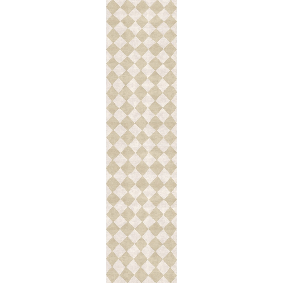 Trestres Karierter Teppich Natur & Elfenbein