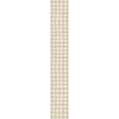 Trestres Karierter Teppich Natur & Elfenbein