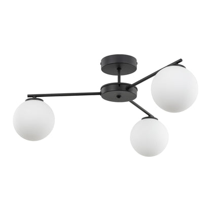 ELTON Black Scandinavian Ceiling Lamp 3 - AURABAGS SHOP