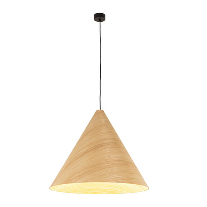 SOLIS Large Scandinavian Wood Pendant Light – Statement Cone Design (Limited Edition) - AURABAGS SHOP