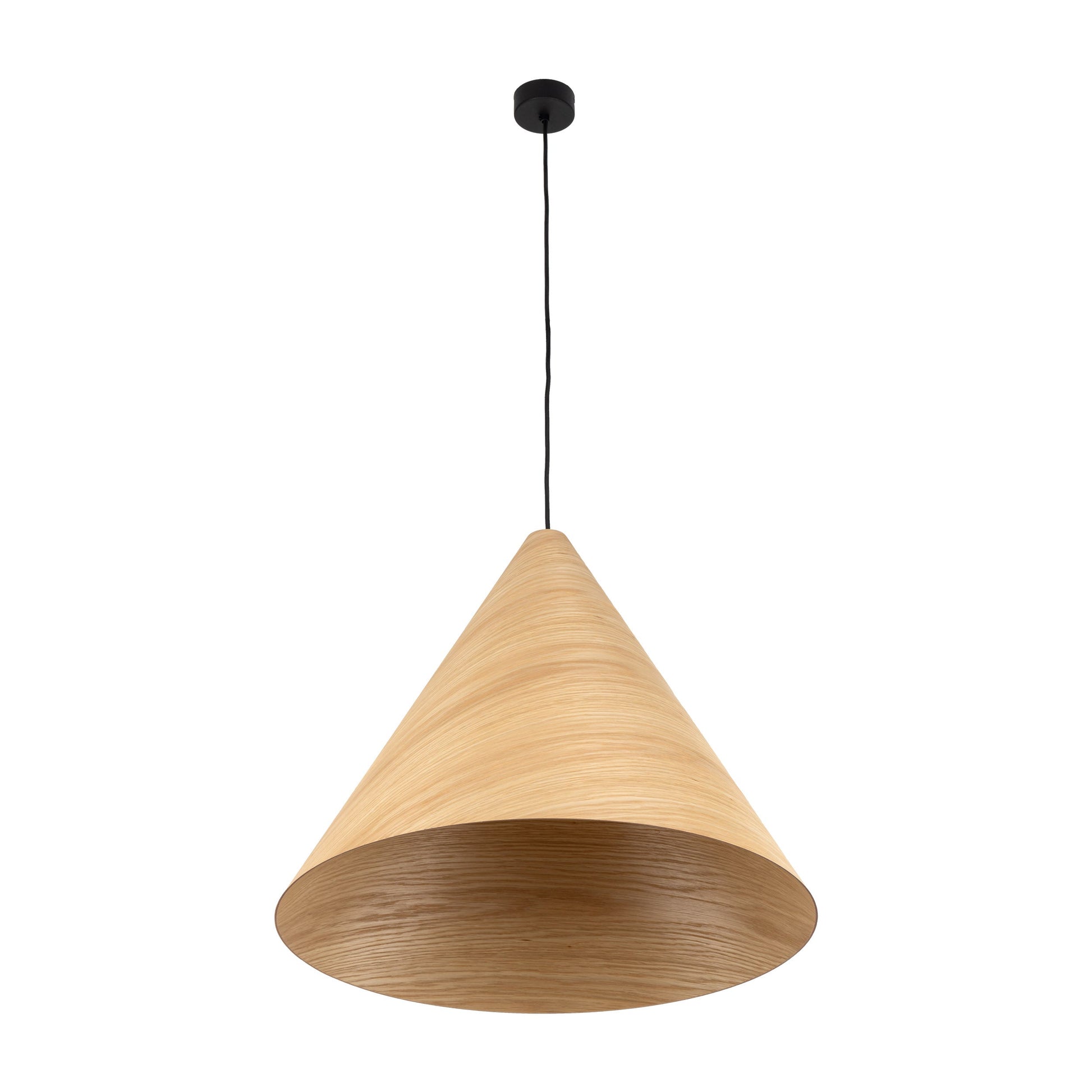 SOLIS Large Scandinavian Wood Pendant Light – Statement Cone Design (Limited Edition) - AURABAGS SHOP
