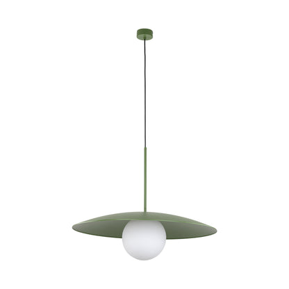 SLATE Mid-Century Modern Wide Dome Pendant Light for Kitchen Island & Dining Table - AURABAGS SHOP