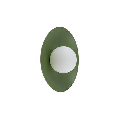 SLATE Opal Glass Wall Sconce & Flush Mount for Bedroom, Hallway & Kitchen