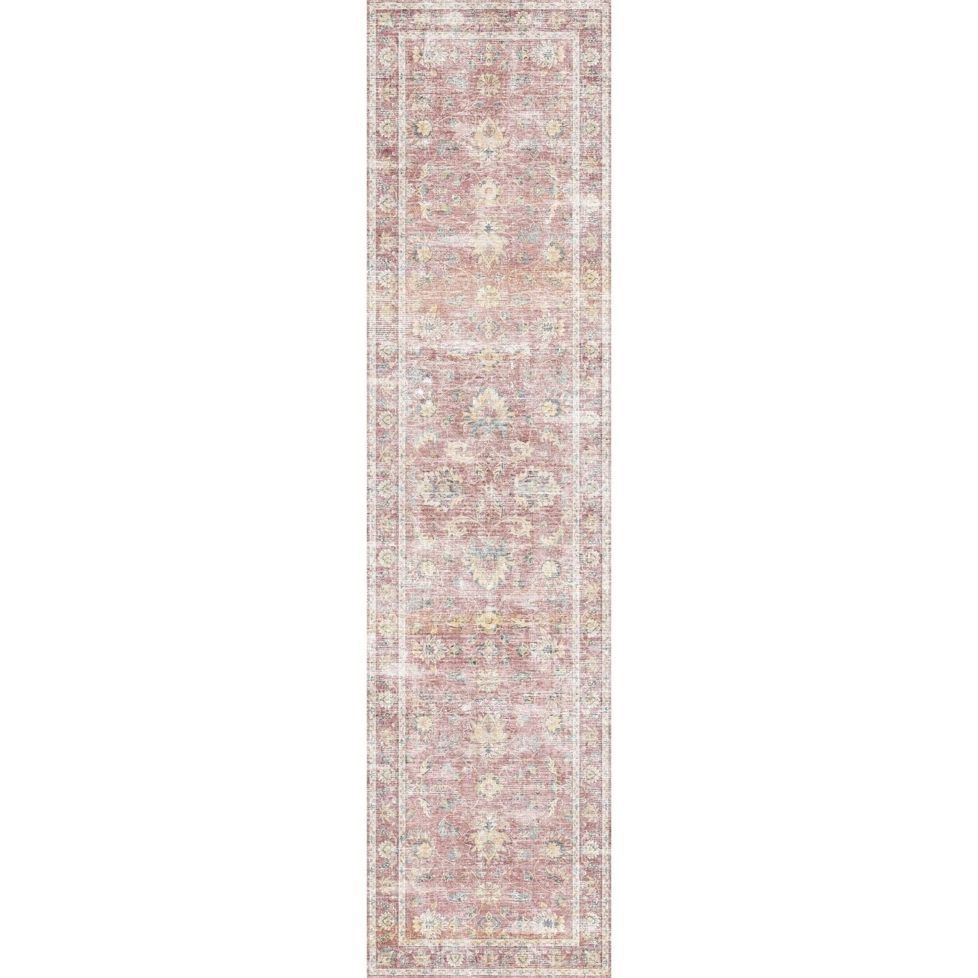 Elyse Pink Yellow Rug