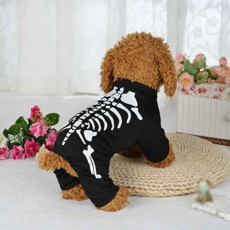 Skeleton Dog Onesie | Halloween Pet Pajamas