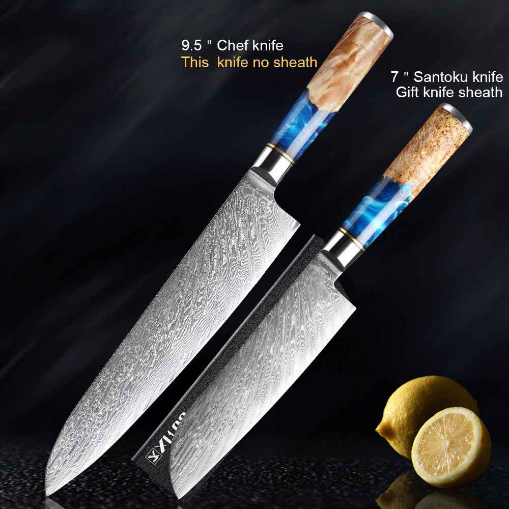 7-Piece Stainless Steel Kitchen Knife Set – Chef, Bread, Boning & Meat Cutting Knives (Deliver to United States Only)