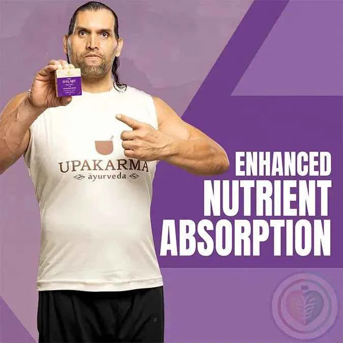 UPAKARMA Shilajit Resin with Ashwagandha 20g | 300mg/serving | Boosts Strength & Build Muscle Mass | 100% Ayurvedic | Lab Tested | 66 Servings