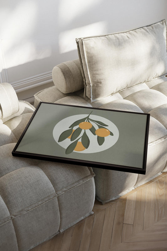 LUNAR CITRUS, Oeuvre sur toile étirée