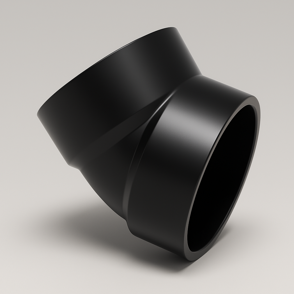 LESSO ABS 45° Elbow — Hub × Hub DWV, cUPC Certified