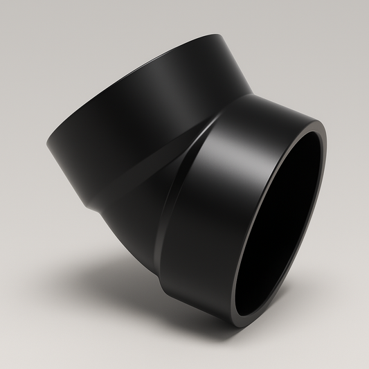 LESSO ABS 45° Elbow — Hub × Hub DWV, cUPC Certified