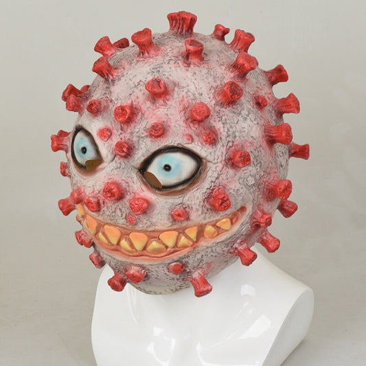 Creepy Halloween Latex Mask – Virus Horror Headgear for Cosplay & Costume Parties