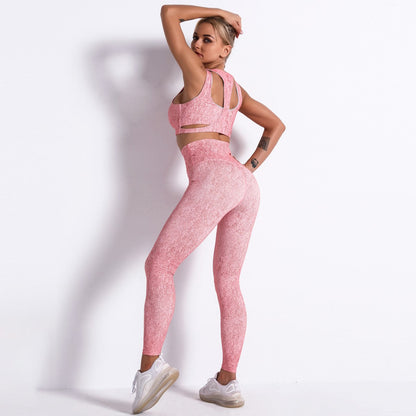 Women’s Sports Yoga Bra Workout Set – Fitness & Activewear Suit