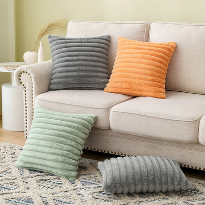 Modern Striped Pillow Cover – Polyester Sofa Cushion Case for Living Room & Bedroom
