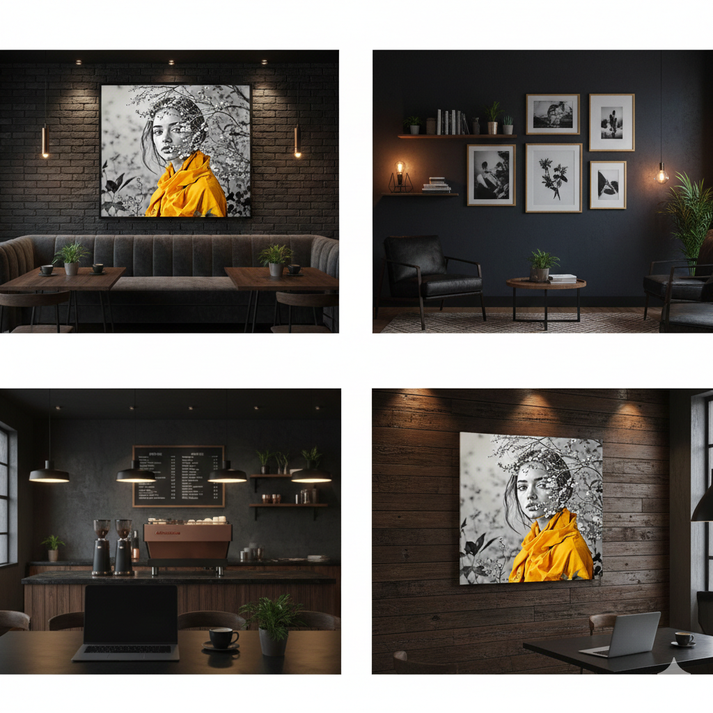 Yellow Scarf Portrait Digital Art - AURABAGS SHOP