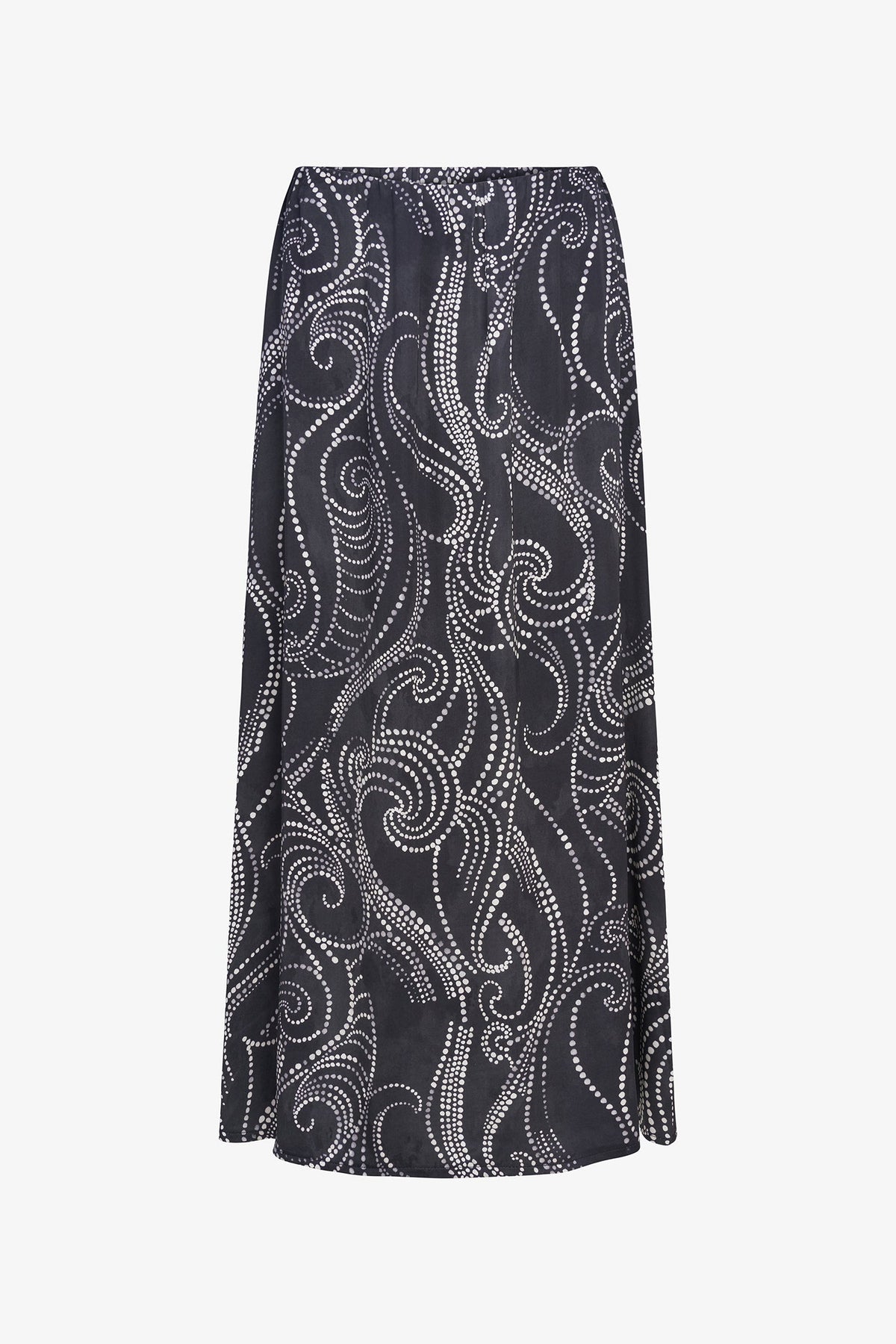 Women's Printed Woven Pull-On Flowing Skirt