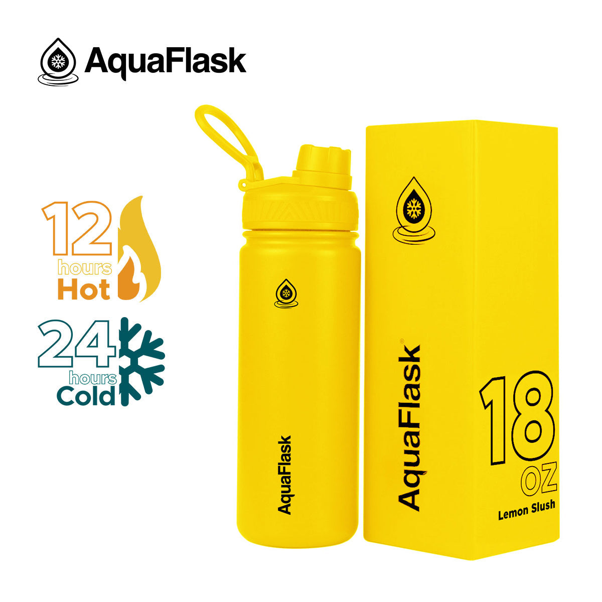 AquaFlask Original Vakuumisolierte Wasserflaschen 530ml (18oz)