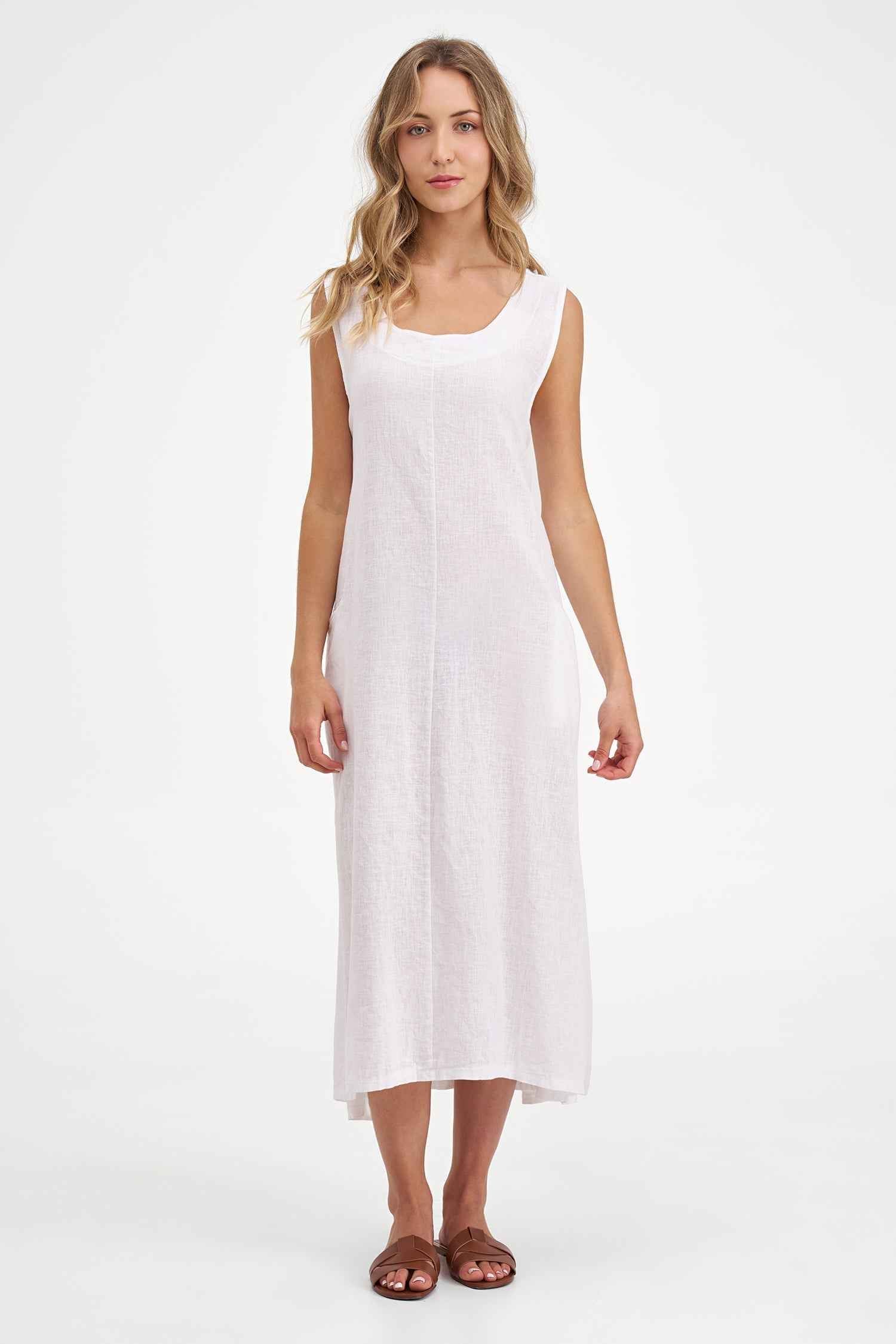 Women's Knit Woven Combo Dress