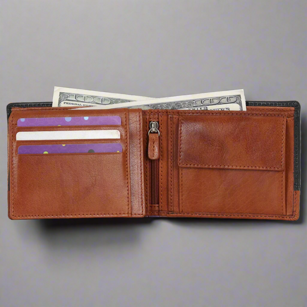BOL Bi Fold Wallet Black/Brown