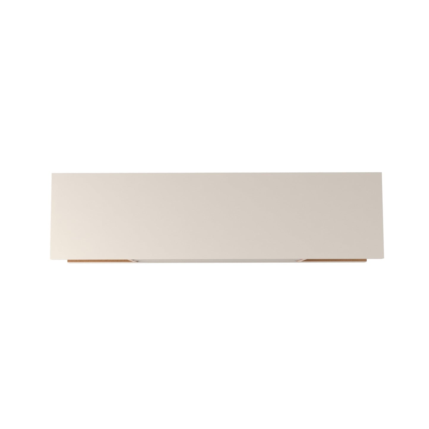 Eureka Modern 53.14" TV-Schrank mit 4 Einlegeböden - Cremeweiß Glänzend/Ahorn Creme