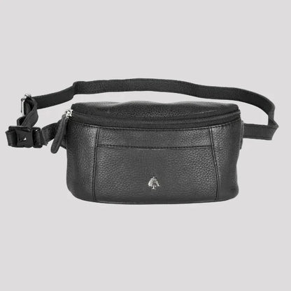Greenwood Leather Belt Bag. Premium Top-Grain Leather Waist Pack & Crossbody Sling