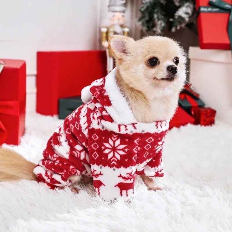 Cozy Night Christmas Dog Pyjamas | Holiday Dog Sleepwear