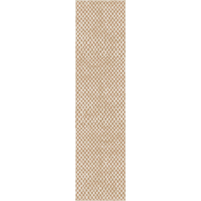 Metro Checkered Natural Rug