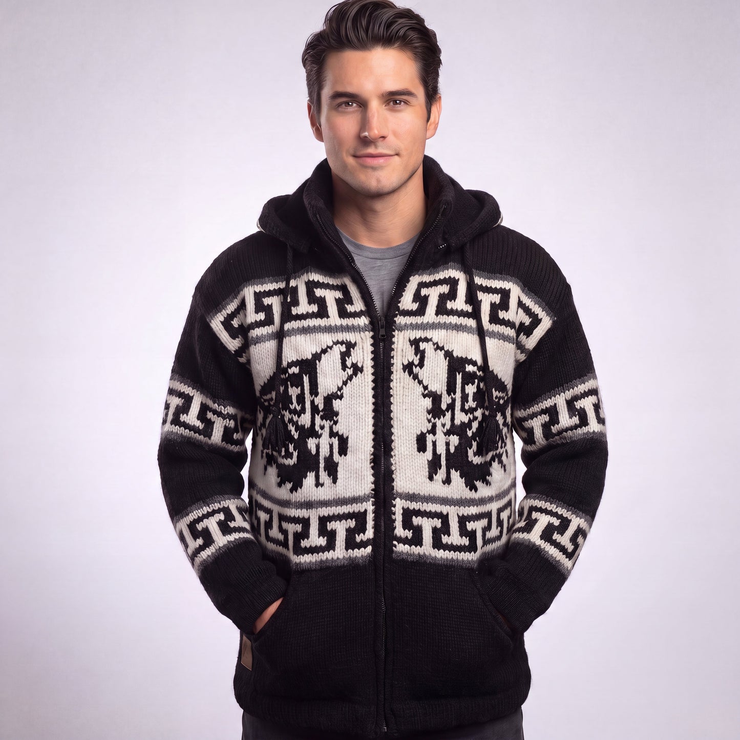 OLDTRIBES™ Lunar Wolf Wool Jacket
